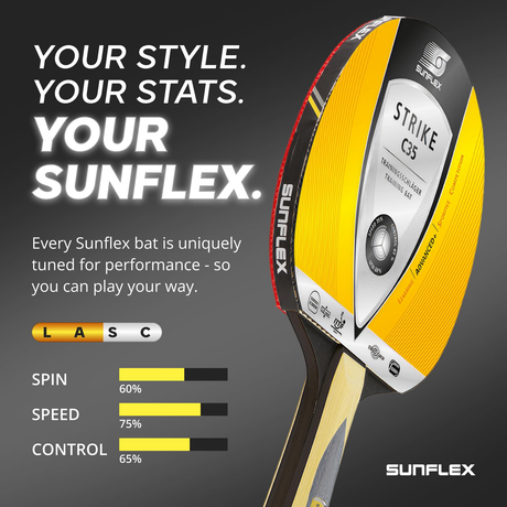 SUNFLEX Strike C35 Table Tennis Bat All-Round Advanced Training ITTF Approved