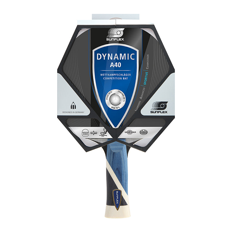 SUNFLEX Dynamic A40 Table Tennis Bat Competition Professional ITTF Approved