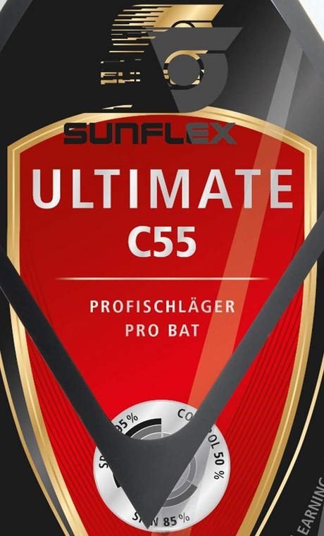 SUNFLEX Ultimate C55 Table Tennis Bat ITTF Approved 2.0mm Sponge