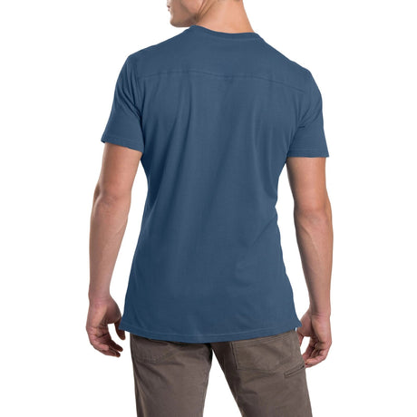 Kuhl Mens Bravado Lightweight Outdoor T Shirt Short Sleeve Tee in Pirate Blue
