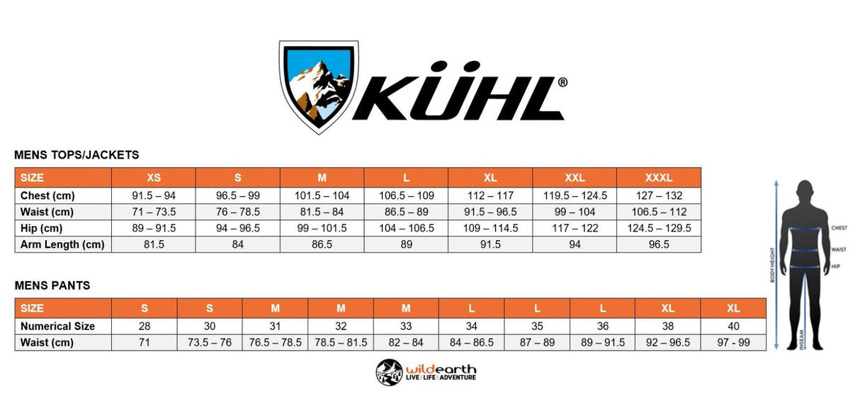 Kuhl Mens Renegade Rock Pants in Ink Black