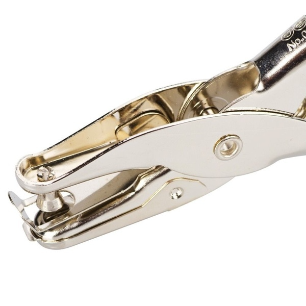 Single Paper Hole Punch - Handheld 6mm Stainless Steel Plier/Puncher