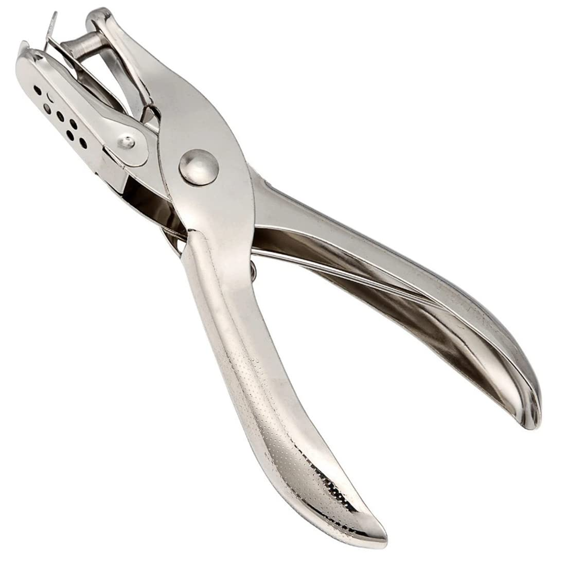 Single Paper Hole Punch - Handheld 6mm Stainless Steel Plier/Puncher