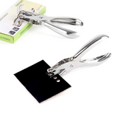 Single Paper Hole Punch - Handheld 6mm Stainless Steel Plier/Puncher
