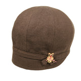 GOORIN BROTHERS Ladies Hooty Drop-Slope Cloche Hat - Brown - Brown