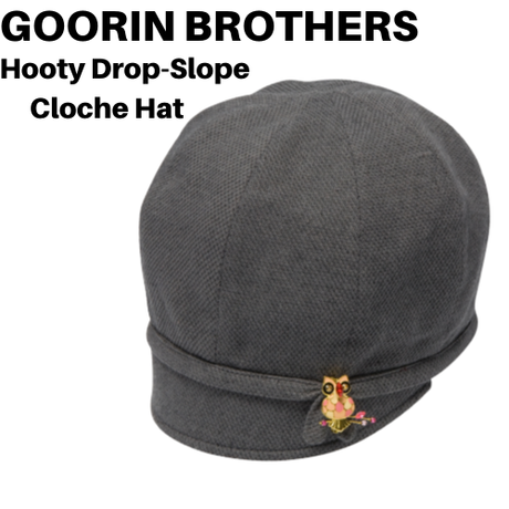 Goorin Brothers Hooty Womens Drop-Slope Cloche Hat - Grey