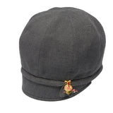Goorin Brothers Hooty Womens Drop-Slope Cloche Hat - Grey