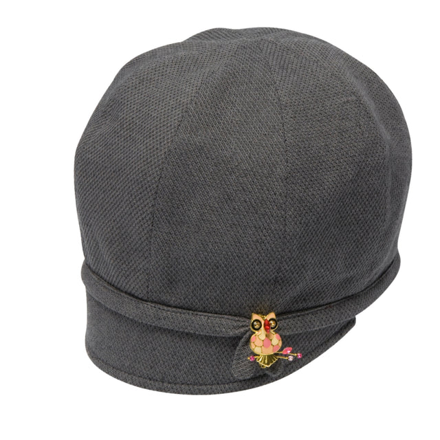 Goorin Brothers Hooty Womens Drop-Slope Cloche Hat - Grey