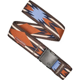 Arcade A2 Slim Stretch Belt in Ironwood Performance Travel Friendly Buckle Brown/Bay - One Size
