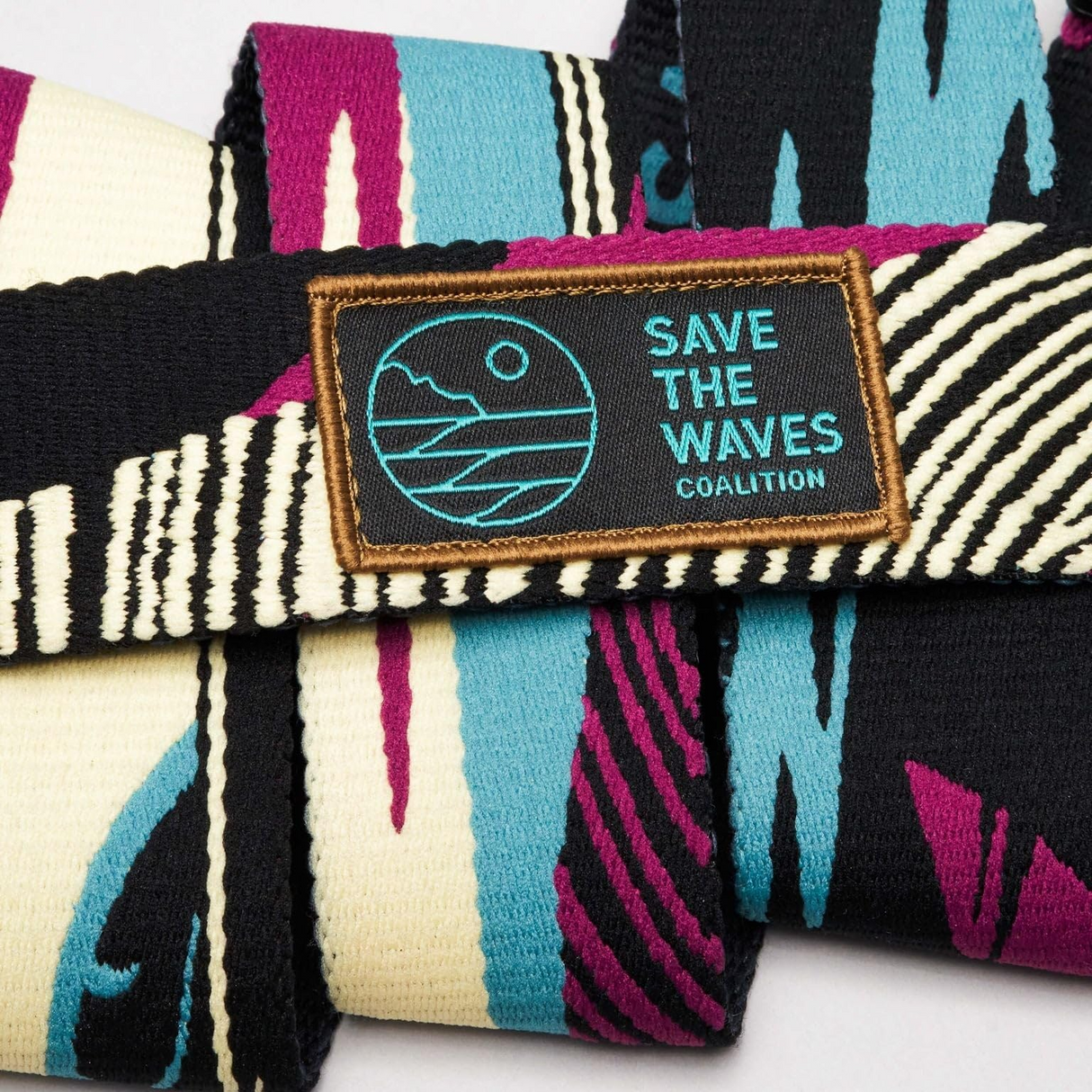 Arcade A2 Slim Stretch Belt in Save The Waves Travel Friendly Buckle Amalfi/Rise - One Size