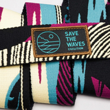 Arcade A2 Slim Stretch Belt in Save The Waves Travel Friendly Buckle Amalfi/Rise - One Size