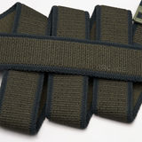 Arcade Carto A2 Slim Stretch Belt in Ivy Green/Jalapeno w/ Travel Friendly Buckle - One Size