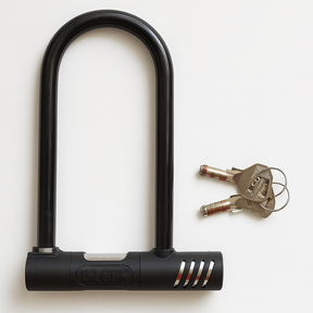 Bicycle Hardware U Lock Heavy Duty Keyed Bike Long - Assorted Colours - 13x20cm