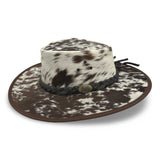 Jacaru 1049 Rustler Cowhide Leather Hat - Natural Fur (Made to Order Water Resistant & UPF 50+ Made in Australia)