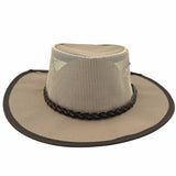 Jacaru 104 Bushbreeze Camper Canvas Hat - Mesh Crown & Chin Strap (Made in Australia)