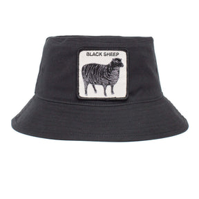 Goorin Brothers Baaad Guy Black Sheep Bucket Hat - 100% Cotton Animal Farm Series