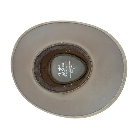 Jacaru 1059 Jabiru Nubuck Leather Extra Wide Brim Hat - Brown (Water Resistant & UPF 50+ Made in Australia)