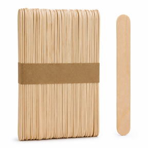 50x Natural Wooden Craft Sticks 150mm for Arts, Crafts and School Projects