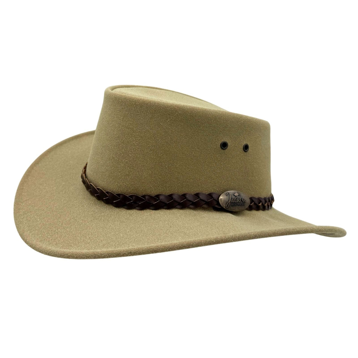 Jacaru 1065 Ranger Unisex Vegan Leather Hat - UPF 50+ (Made in Australia)