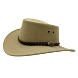 Jacaru 1065 Ranger Unisex Vegan Leather Hat - UPF 50+ (Made in Australia)