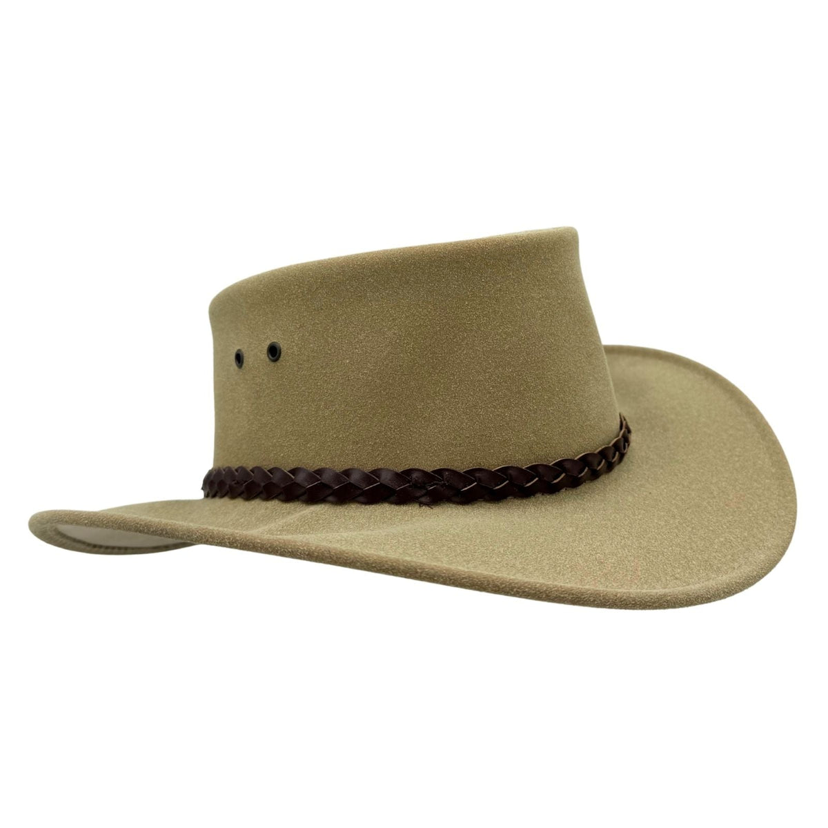 Jacaru 1065 Ranger Unisex Vegan Leather Hat - UPF 50+ (Made in Australia)