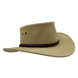 Jacaru 1065 Ranger Unisex Vegan Leather Hat - UPF 50+ (Made in Australia)