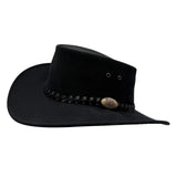 Jacaru 1065 Ranger Unisex Vegan Leather Hat - UPF 50+ (Made in Australia)