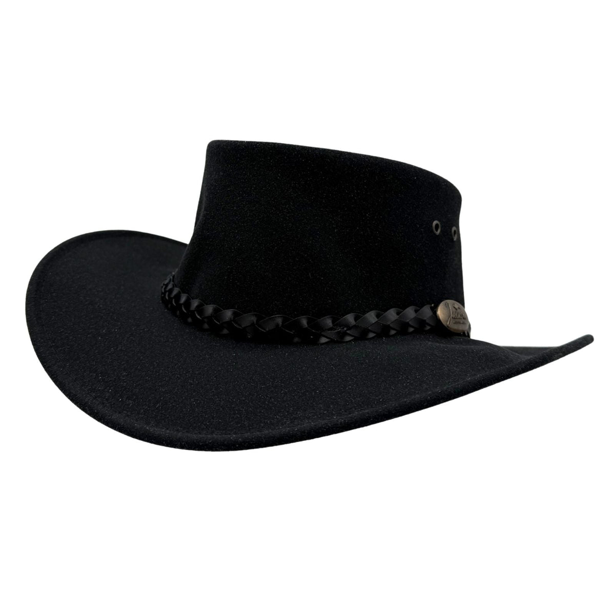 Jacaru 1065 Ranger Unisex Vegan Leather Hat - UPF 50+ (Made in Australia)