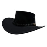 Jacaru 1065 Ranger Unisex Vegan Leather Hat - UPF 50+ (Made in Australia)
