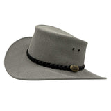Jacaru 1065 Ranger Unisex Vegan Leather Hat - UPF 50+ (Made in Australia)