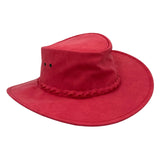 Jacaru 1065 Ranger Unisex Vegan Leather Hat - UPF 50+ (Made in Australia)
