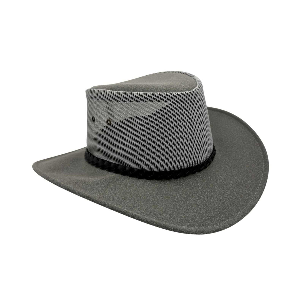 Jacaru 1066 Rizon Soft Vegan Leather Breeze Hat - Mesh Crown (Made in Australia)