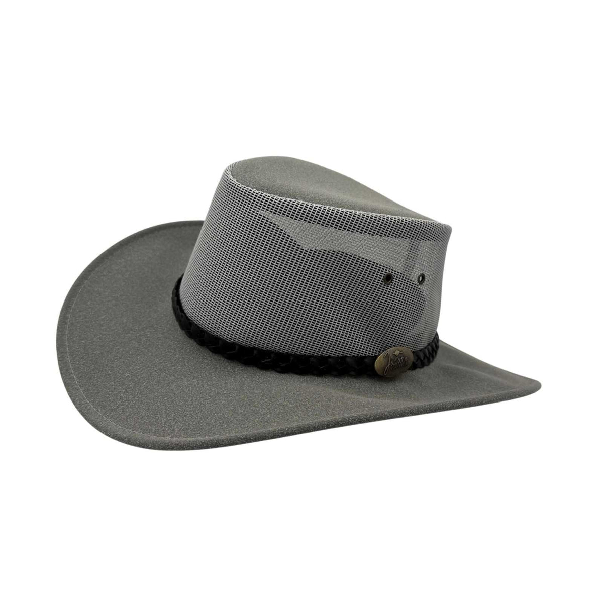 Jacaru 1066 Rizon Soft Vegan Leather Breeze Hat - Mesh Crown (Made in Australia)