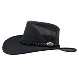 Jacaru 1066 Rizon Soft Vegan Leather Breeze Hat - Mesh Crown (Made in Australia)
