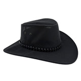 Jacaru 1066 Rizon Soft Vegan Leather Breeze Hat - Mesh Crown (Made in Australia)
