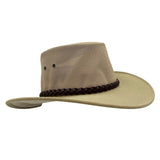 Jacaru 1066 Rizon Soft Vegan Leather Breeze Hat - Mesh Crown (Made in Australia)