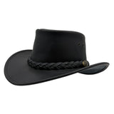 Jacaru 1069 Buffalo Leather Hat - Water Resistant UPF 50+ & 10 Year Warranty (Made in Australia)