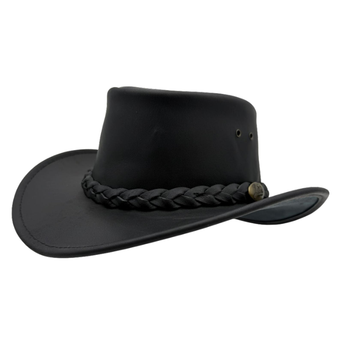 Jacaru 1069 Buffalo Leather Hat - Water Resistant UPF 50+ & 10 Year Warranty (Made in Australia)