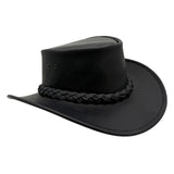 Jacaru 1069 Buffalo Leather Hat - Water Resistant UPF 50+ & 10 Year Warranty (Made in Australia)