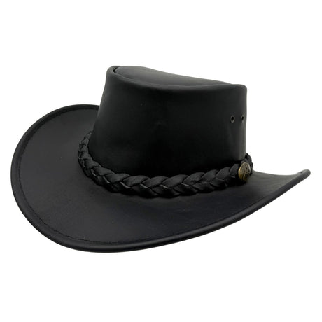Jacaru 1069 Buffalo Leather Hat - Water Resistant UPF 50+ & 10 Year Warranty (Made in Australia)