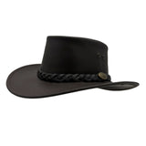 Jacaru 1069 Buffalo Leather Hat - Water Resistant UPF 50+ & 10 Year Warranty (Made in Australia)