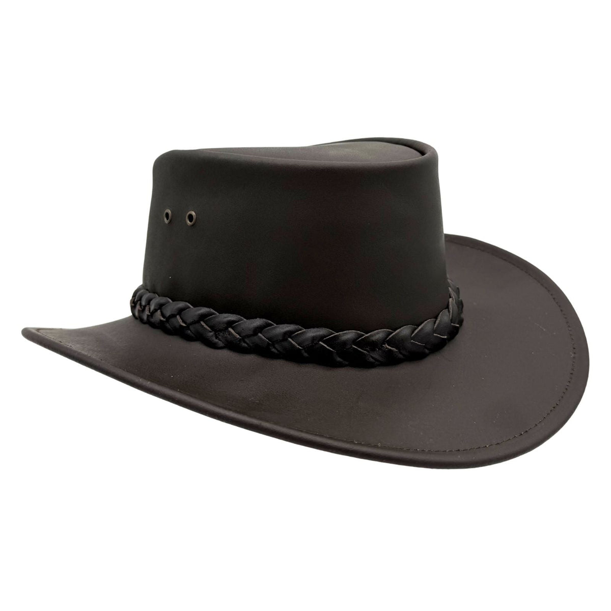Jacaru 1069 Buffalo Leather Hat - Water Resistant UPF 50+ & 10 Year Warranty (Made in Australia)