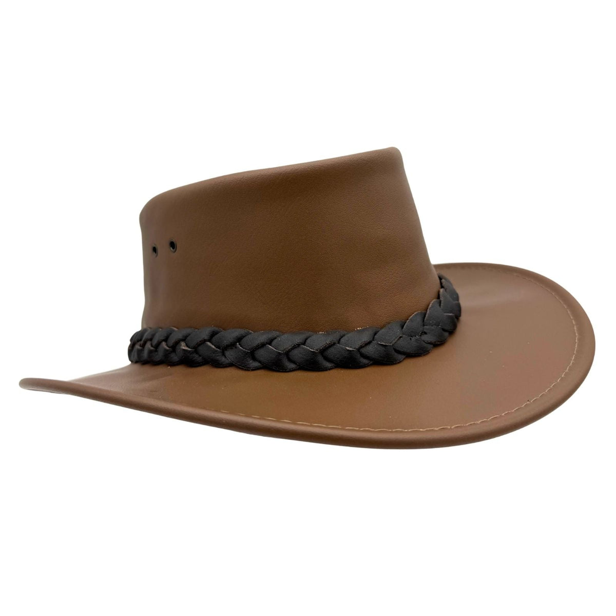Jacaru 1069 Buffalo Leather Hat - Water Resistant UPF 50+ & 10 Year Warranty (Made in Australia)