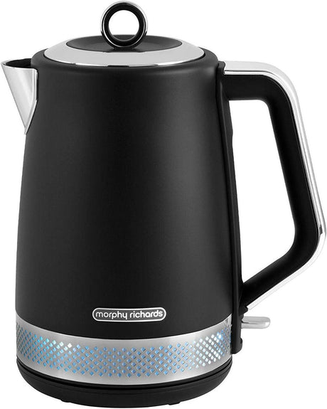 Morphy Richards Illumination Black Stainless Steel Jug Kettle 108020
