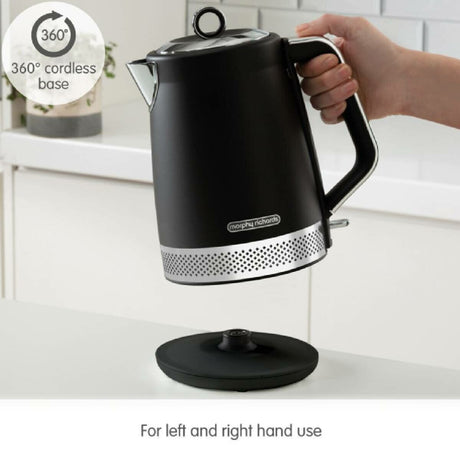 Morphy Richards Illumination Black Stainless Steel Jug Kettle 108020
