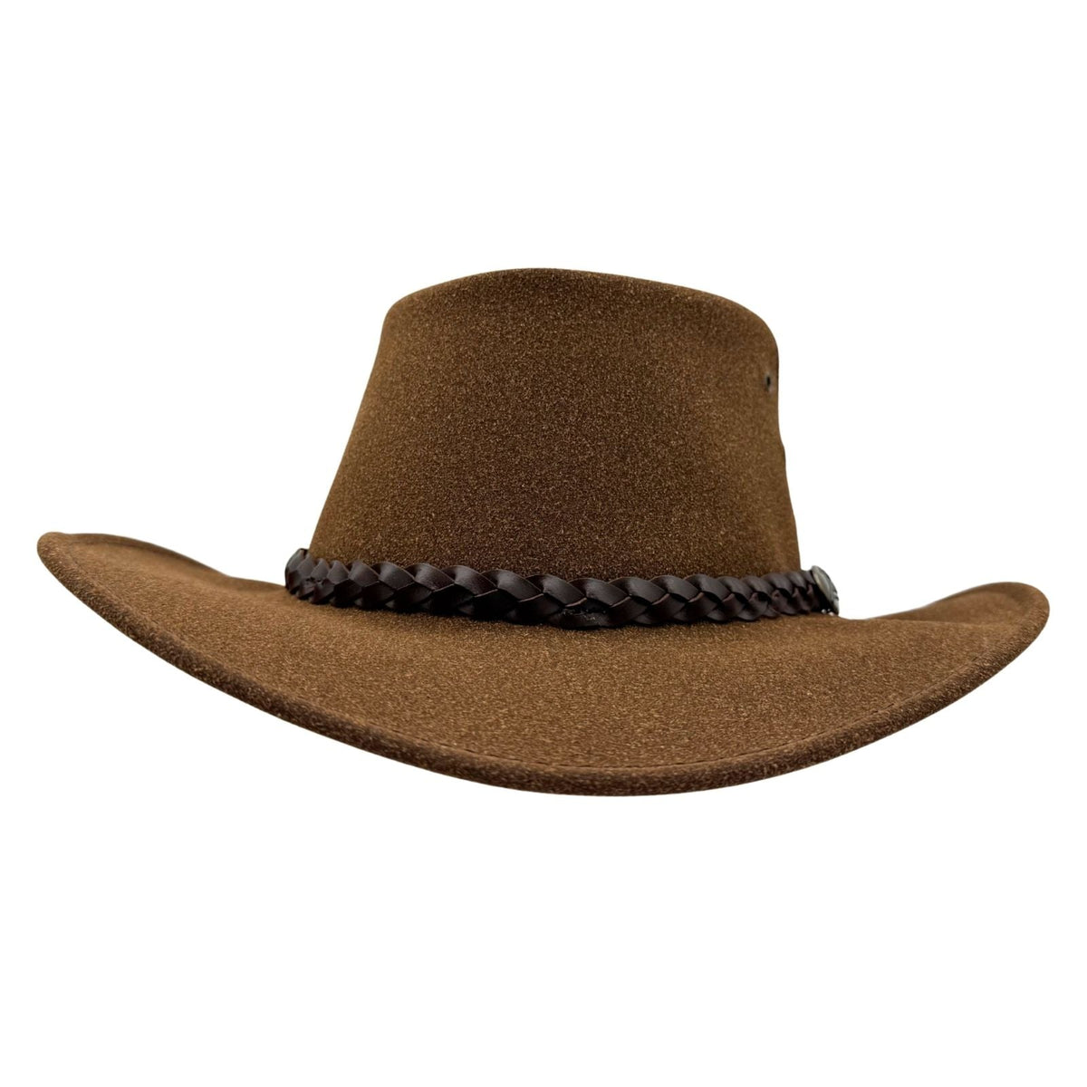 Jacaru 1096 Golfer Vegan Suede Breeze Hat - Mesh Crown (Made in Australia)