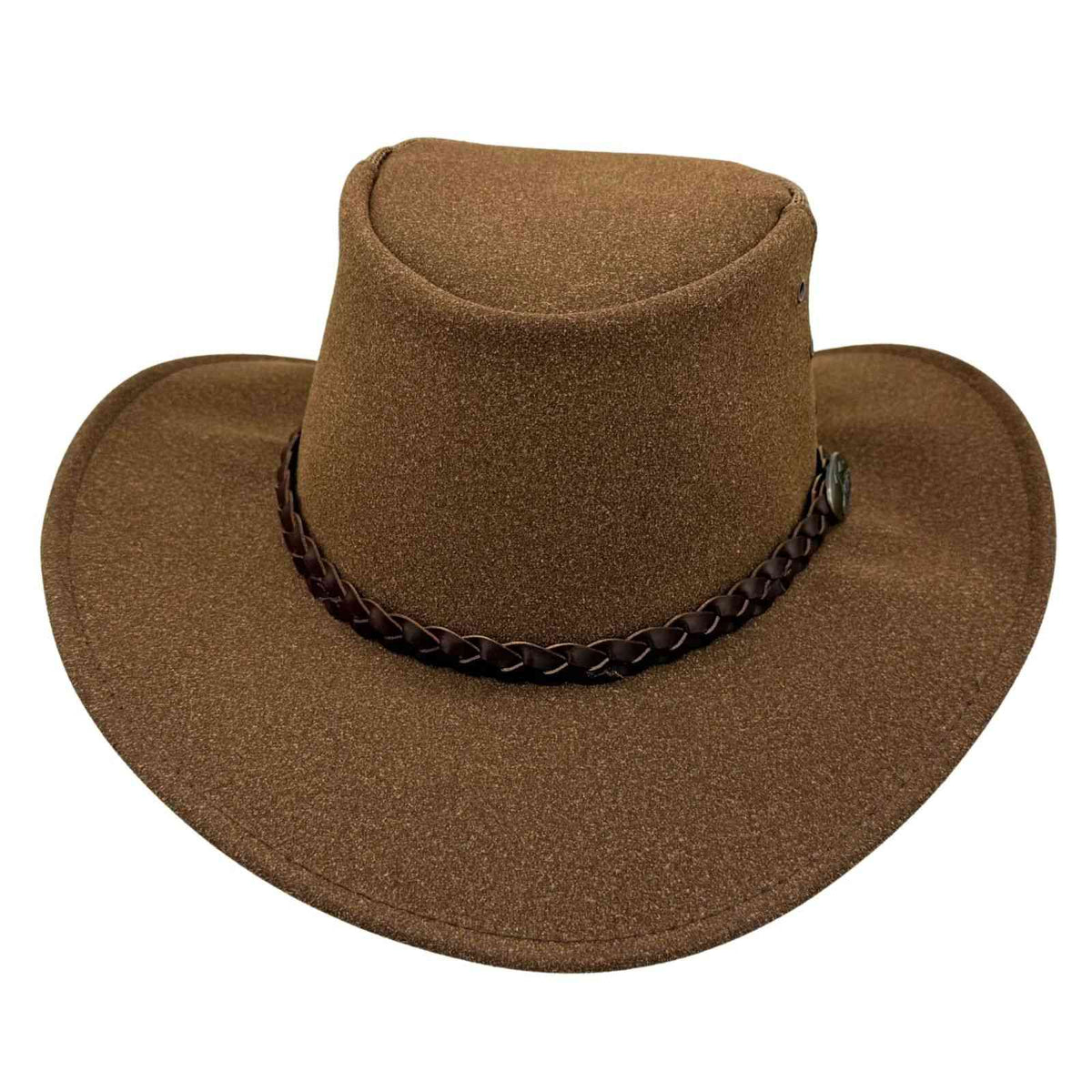 Jacaru 1096 Golfer Vegan Suede Breeze Hat - Mesh Crown (Made in Australia)