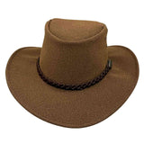 Jacaru 1096 Golfer Vegan Suede Breeze Hat - Mesh Crown (Made in Australia)