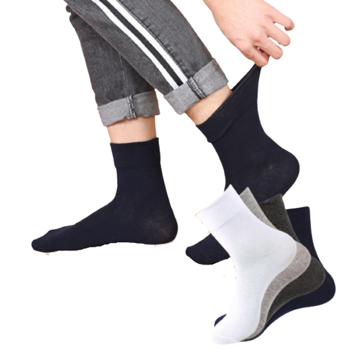 10x Pairs COTTON Rich LOOSE TOP SOCKS Medical Circulation Diabetic Comfort BULK - Assorted Colour Pack (11-14)