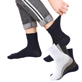 10x Pairs COTTON Rich LOOSE TOP SOCKS Medical Circulation Diabetic Comfort BULK - Assorted Colour Pack (11-14)